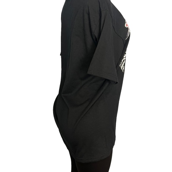 Betty Boop Biker Short Sleeve Shirt Black - Picture 5 of 8